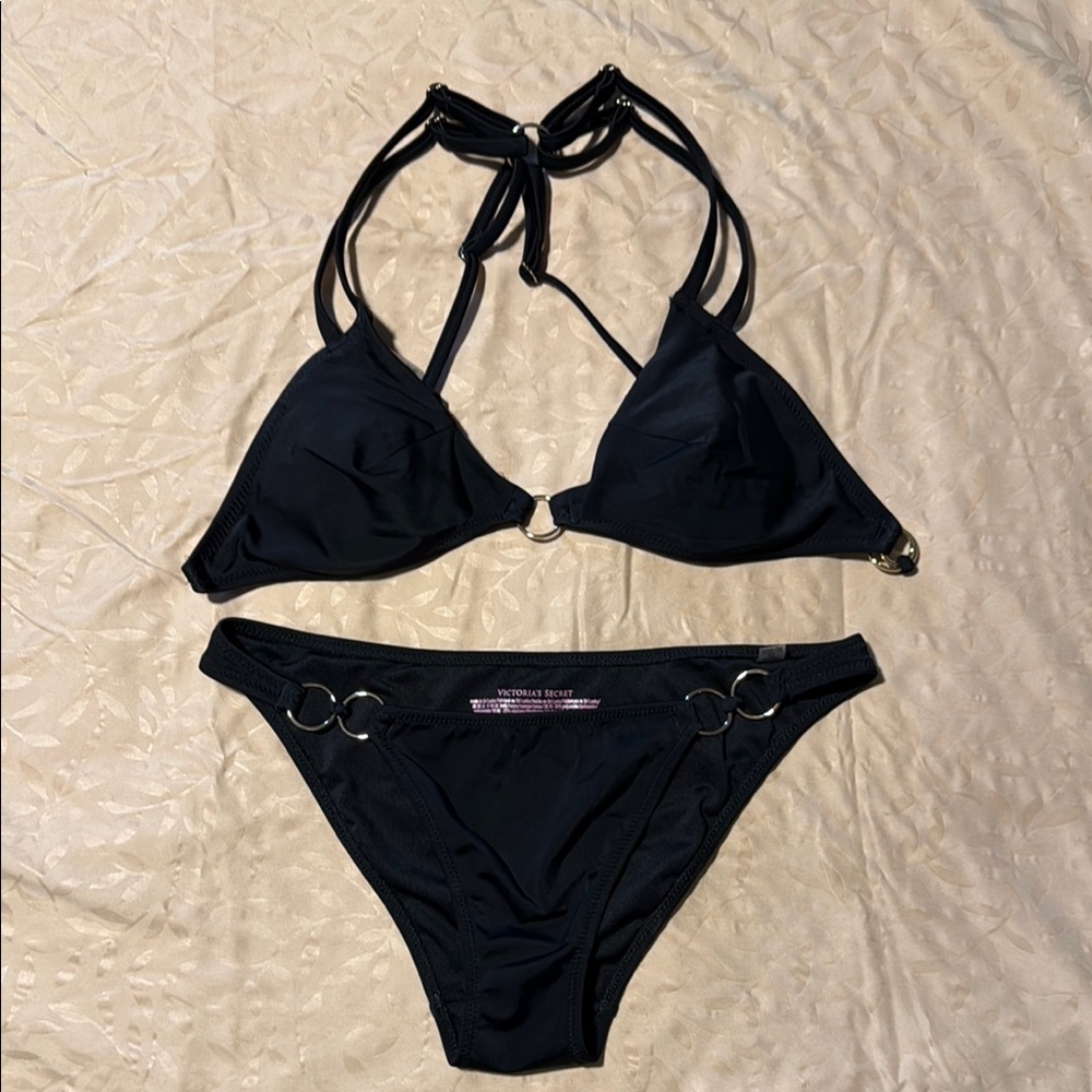 Victoria's Secret Black Classic Bikini Swim New w/o Tags